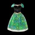 thumbnail image 5 of Frozen Girls Elsa Anna LED Light Up Princess Dress for Kids Cosplay Party Clothes Mermaid Rapunzel Snow White Carnival Prom Gown, 5 of 5