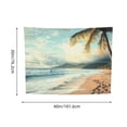 thumbnail image 3 of Creowell Palm Tree Ocean Beach Tapestry Wall Hanging, 100% Polyester, Decorative Wall Art for Bedroom and Living Room 40x30in, 3 of 6