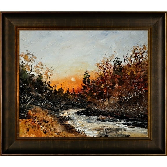 La Pastiche Pol Ledent 'River Lesse ' Framed Fine Art Print