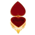 thumbnail image 1 of Joyero de Metal Vintage, Caja de Anillos Antigua en Forma de Corazón, Organizador de Almacenamiento de Baratijas Con Flores Antiguas Talladas, Pendientes, Anillos, Cuello,, 1 of 7