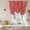 Red, variant on Black Striped Balloon Curtains 63 Inch Length for Living Room/Bedroom, Retro Wave Lines Texture Simple Rod Pocket Privacy Door Curtains Decorative Tie Up Shade for Window 52"x63"