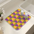 thumbnail image 7 of Ryvnso Grapes Hand Drawn Dish Drying Mat for Kitchen Countertop 16x18 Small Dish Pad Drainer Rack Dish Sink Mats, 7 of 7