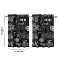 thumbnail image 4 of Vintage Kitchen Food Cooking Chef Tier Cafe Curtains for Bathroom Living RV Rod Pocket Window Drapes 36 Inch 2 Panels Set 28"x36" 2 Panels Window Treatment Tiers, 4 of 4