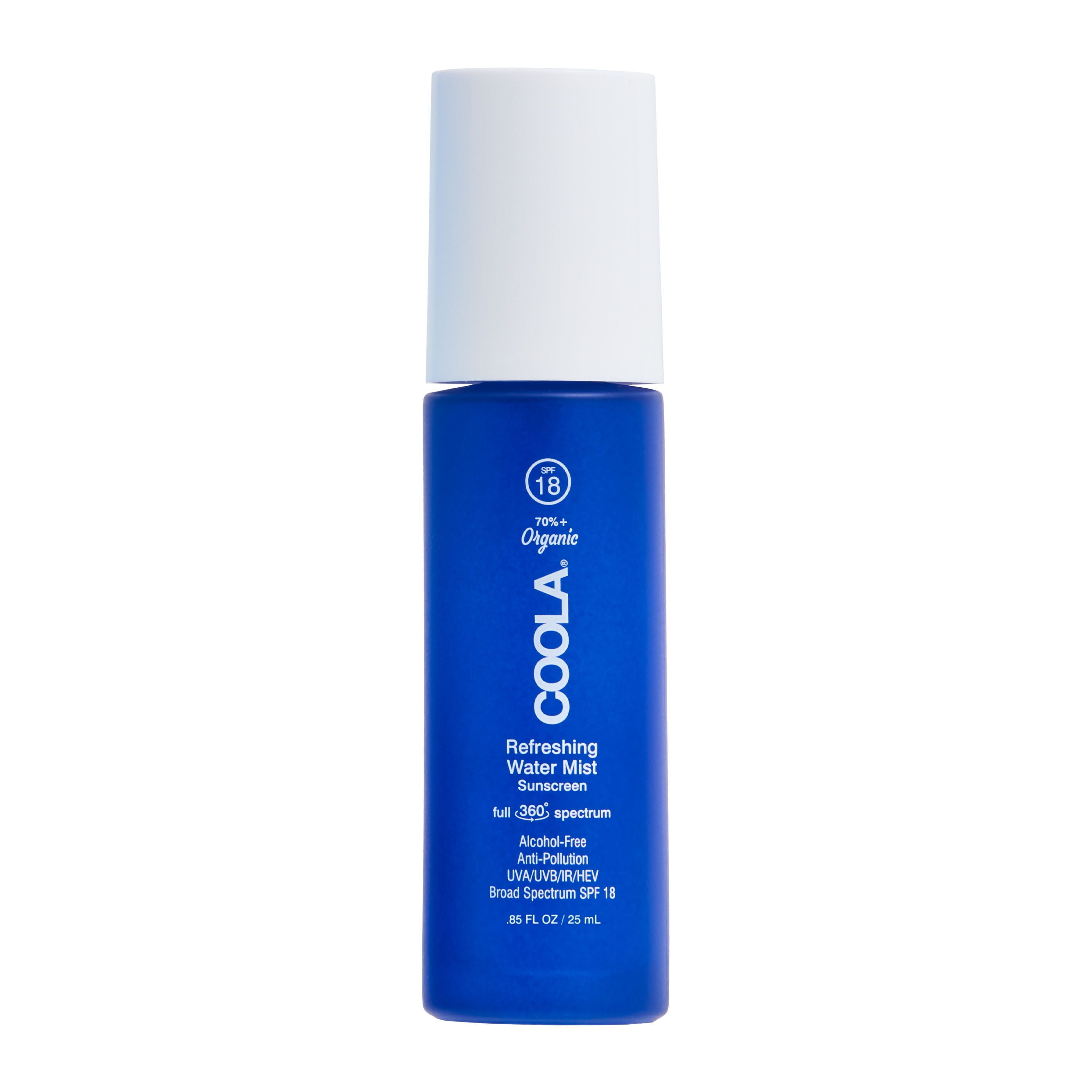 COOLA Refreshing Water Mist Organic Face Sunscreen, SPF 18, Full