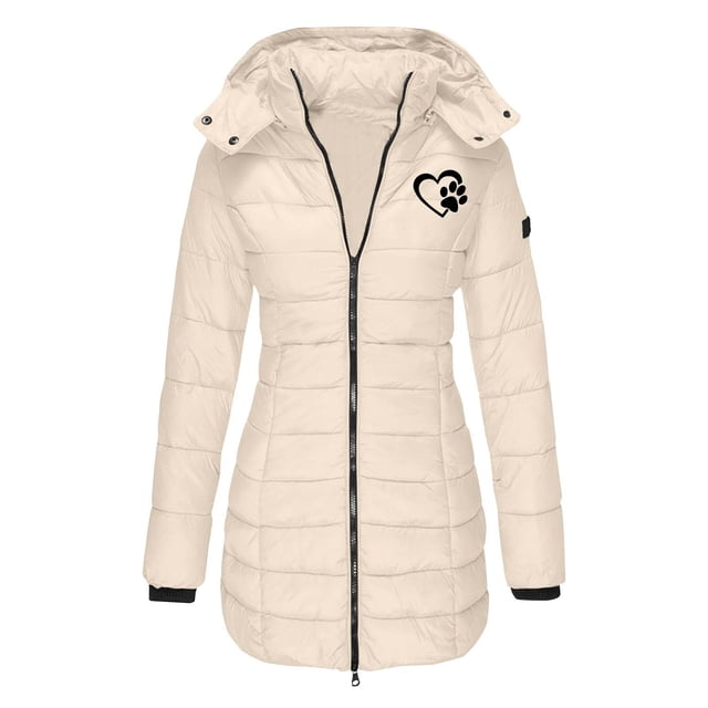 Birdeem Veste à Capuche en Coton pour Femmes, Mode Décontractée, Longueur Moyenne, Amincissante et Chaude