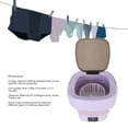 thumbnail image 6 of BOKYAN 10L Foldable Washing Machine, Portable Mini Underwear Laundry Machine with Drain Basket, Violet EU Plug (11.6 x 11.4 inches / 29.5 x 29 cm), 6 of 9