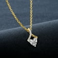 thumbnail image 3 of Diamond Pendant Necklace For Women | 4 Carat IGI Certified Heart Shape Lab Grown Diamond | Priscilla Slider Lab Diamond Pendant Necklace 14K Yelllow Gold | FG-VS1-VS2 Quality | Friendly Diamonds, 3 of 6