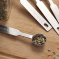 thumbnail image 4 of Shisuyan Teaspoons Measuring Spoon Stainless Steel for Baking in Silver 4pcs, 4 of 8