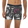 thumbnail image 6 of Sigee I Love Coffee for Men's Boxer Briefs,Moisture Wicking and Breathable X-Large, 6 of 9