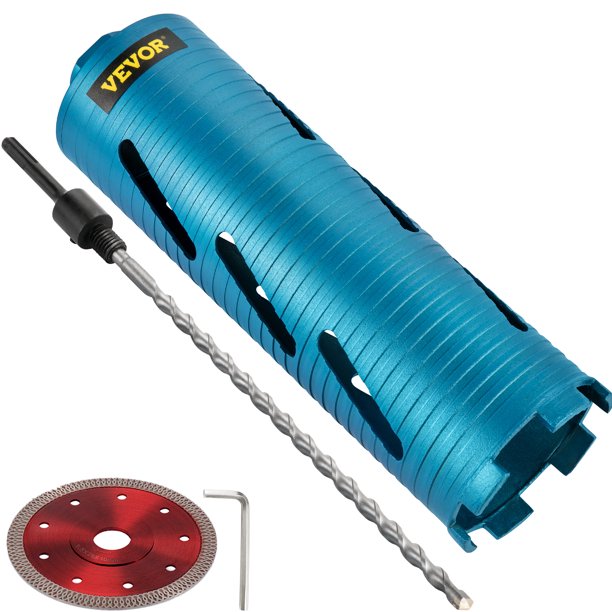 VEVOR Core Drill Bit, 3.5" / 88.9 mm Diameter 5/8"11 Threaded, 9.5