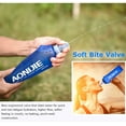 thumbnail image 4 of AONIJIE 2 Pcs TPU Soft Flask 250ML Collapsible Water Bottles for Running Hydration Pack, BPA Free, 4 of 7