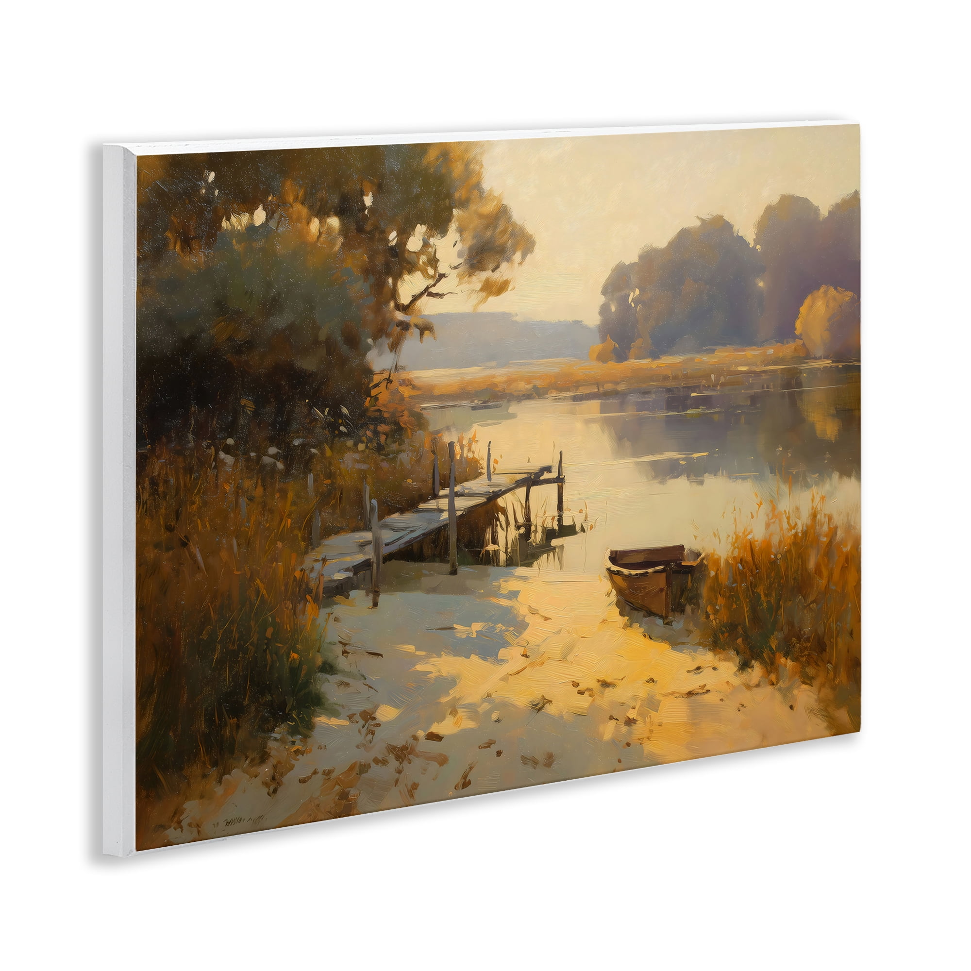 Golden Hour in Autumn Wall Plaque Art, design by Arlington Prints