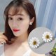 thumbnail image 2 of Sweet Painting Daisies Flower Ear Stud Earrings Piercing Jewelry Gift for Women Girls Teens, 2 of 4