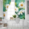 thumbnail image 5 of Spring Daisy Blackout Curtains for Bedroom, Flowers Country Leaves Watercolor Plants Thermal Insulated Kitchen Drapes with Grommets, Light Blocking Window Treatment, 2 Panels 27.5" x 39", 5 of 7