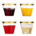 thumbnail image 4 of Golden Plastic Cups 9 Oz Disposable Cup Transparent Plastic Cup, 4 of 5