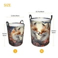 thumbnail image 2 of Lsque Romantic Flower Fox pattern Laundry Hamper Basket, Tall Woven Rope Hamper Basket for Clothes, Lightweight Storage Basket, Collapsible Waterproof-Medium, 2 of 8
