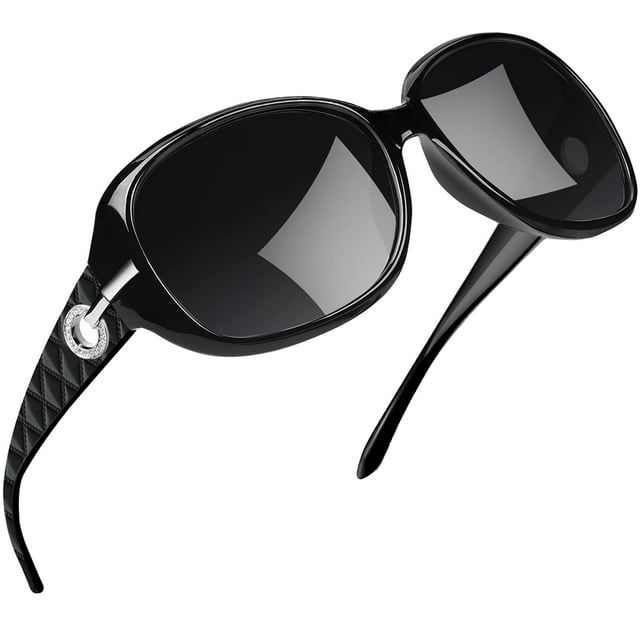 Gafas de sol polarizadas para mujer, de gran tamaño, a la moda, grandes, grandes, para conducir, gafas de sol para ojos sensibles, protección UV JFHHH pequeña