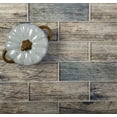 thumbnail image 3 of 5 pack Wooden Brown 11.8 in. x 11.8 in. Polished Glass Subway Mosaic Floor and Wall Tile (4.83 sq. ft./Case), 3 of 4