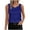 Blue-01, variant on Perfectbot Women's Satin V Neck Tank Top Elegant Low Back Camisole Blouse Dressy Casual Work Shirt