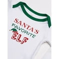 thumbnail image 2 of Little Treasure Baby Boy Cotton Long-Sleeve Bodysuits 3pk, Elf, 3-6 Months, 2 of 5