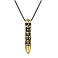 thumbnail image 3 of New Titanium Steel Necklace Men s Pendant Retro Hipster Bullet Skull Pendant Korean Style Pendant Boys Pendant, 3 of 5