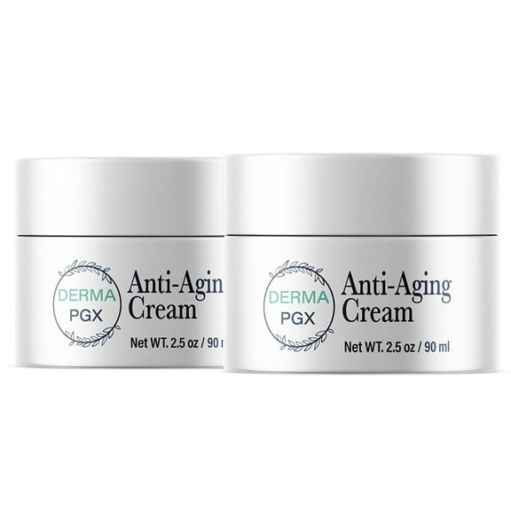 (2 Pack) Derma PGX - Anti-Aging Cream and Moisturizer - Ingredients for All Skin Types