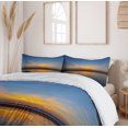thumbnail image 5 of Ambesonne Yellowstone Duvet Cover Sets, National Park Sun, 2-King, Yellow Blue, 5 of 6