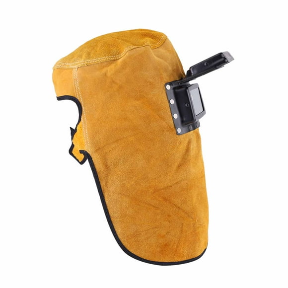 Welding Helmet Leather, Welding Mask Welding Hood Flip With Lens Welder Welding Mask Work Cap Hood Helmet Breathable Welding Helmet Mask