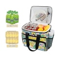 thumbnail image 2 of FORMRS Insulated Cooler Bag 24 Cans Capacity Soft Leakproof Lunch Box with Side Pockets, Yellow Mountains, 2 of 7