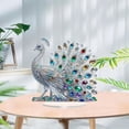 thumbnail image 6 of hejhncii Acrylic Peacocks Statue Figurines Lovely Sculpture Tabletop Centerpieces, 6 of 15