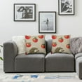 thumbnail image 3 of Acheng Tomato Hedgehog Decorative Throw Pillow Covers for Couch Square Pillow Cases Soft Print Pillowcases for Home Couch Sofa Bed Car Living Room Bedroom Decor,2 Pcs White, 3 of 6