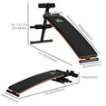thumbnail image 4 of Soozier Foldable Sit Up Bench, Adjustable Core Workout Training for Home Gym, 4 of 9
