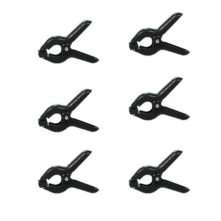Foto&Tech Heavy Duty Muslin Clamps 6-pack Set of 4.5 inch for Photography Photo Studio Backdrops/backgrounds/Photo Paper/ Light Reflector (6 Pack)