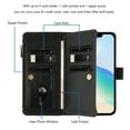 thumbnail image 6 of for Motorola Edge 40 Neo 5G Phone Case Wallet Protective Case leather Cover with magnetic closed cBlackit card slot shockproof protection phone case, 6 of 7