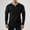 Black, variant on Men Heather Raglan Three Button Notch V Neck Long Sleeve Henley Top, Soft Slim Breathable Casual Athletic Pullover Shirt for Daily Gym Travel Wear(Black,M)