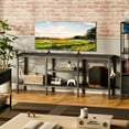 thumbnail image 5 of TV Stand for TVs up to 55 Inch, Entertainment Center with Open Storage Shelves, Media Console Table with Soundbar Shelf for Living Room, Bedroom, White, 5 of 6