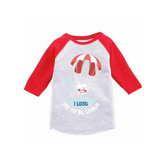 Awkward Styles I lost My First Tooth Youth Raglan First Tooth Party Cute Lost Tooth Jersey Shirts for Boys and Girls Funny Birthday Gifts I Lost My First Tooth Baseball T shirts Kids Tooth