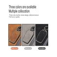 thumbnail image 6 of Durable 6-Button Leather and Metal Smart Key Case Cover for Toyota Sienna Voxy Noah Alphard Vellfire, Universal Key Fob Protector with Keychain for 2022 2023 Models, 6 of 6