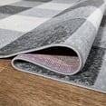 thumbnail image 5 of World Rug Gallery  Plaid Check Farmhouse Area Rug 5'x7' 5' x 8',8' Runner Indoor Living Room,Kitchen,Bedroom, 5 of 9