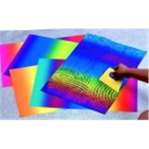 Folia High Gloss LightWeight Rainbow Print Paper, Pack 50