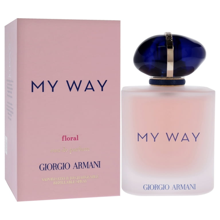 Giorgio Armani My Way Floral Perfume, 3 oz EDP Spray, Refillable