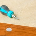 thumbnail image 4 of FONDOTIN Furniture Hole Concealer Round Plastic Plug Caps White 150pcs For Wooden Surfaces, 4 of 8