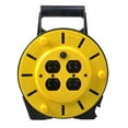 thumbnail image 6 of Woods 4907 16/3 25' Black/Yellow SJTW Extension Cord Reel with 4-Outlets, 6 of 6