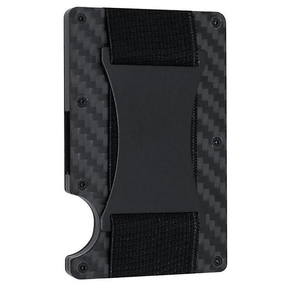 Mens Slim Ridge Male Wallets Brand Luxury Aluminum Carbon Rfid Metal Purses Designer Case Carteira Masculina Credit Card Holder