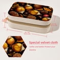 thumbnail image 5 of Thanksgiving Acorn Velvet Portable Jewelry Organizer Box with Removable Compartment - Gift and Jewelry Display, 5 of 7