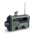 thumbnail image 1 of Radio de carga con energía solar, generación de energía manual, linterna, luz de lectura, radio de emergencia multifuncional para exteriores, 1 of 5