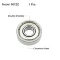 thumbnail image 2 of 607ZZ Deep Groove Ball Bearings Z2 7x19x6mm Double Shielded Chrome Steel 5 Pcs, 2 of 4