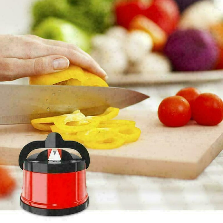 Manual Knife Sharpener, Knife Sharpening Kit with Suction Cup