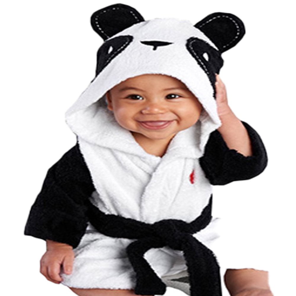 Newborn Infant Baby Boys Girls Bathobes Dressing Gown Animal Shape Hooded Flannel Pajamas Sleepwear Pink 6 12m Walmart