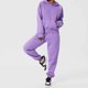 thumbnail image 3 of Pantalones deportivos para mujer con bolsillo deslizante, cintura alta, pantalones de chándal cálidos para exteriores para otoño invierno, morado S, 3 of 7